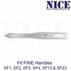 25 x NICE FINE 91 Sterile Stainless Steel Chisel Blades