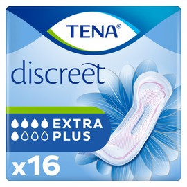 TENA Discreet Incontinence Pads, Extra Plus (16 Count)