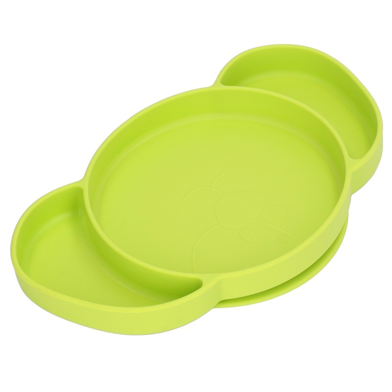 Kids Divided Plates Safe Silicone Foldable Prevent Slipping Toddler Suction