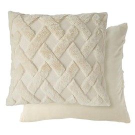 Emma Barclay Nyla Soft Touch Hatch Cushion Cover (Cream)
