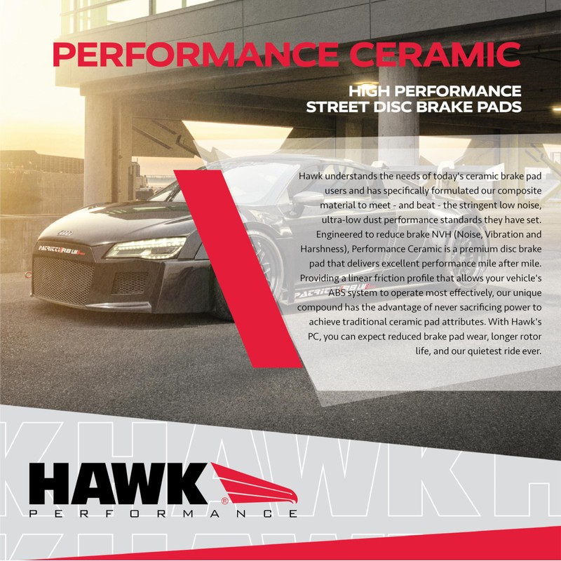 Hawk Performance HB642Z.658 Performance Ceramic Street Brake Pads