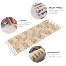 nuveti Cotton Yoga Mat - Cotton Yoga Rug - Absorbent, Grippy Tight Weave, Ashtanga and Hot Yoga Rug, Helps with Slippery Hands and Feet Yoga & Fitness| Meditation Yoga Exercise Mat