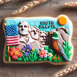 Unbranded South Dakota State 3.5'' Cookie Cutter Metal College Football Birthday Party Gra