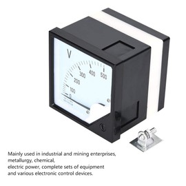 AC Voltage Panel Meter,Square Panel Voltage Meter Analog Voltmeter AC 0-500V Analogue Panel Meter Volt Voltage Voltmeter for Electronic Control Devices