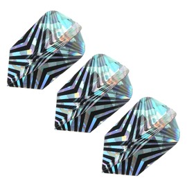 PATIKIL Slim Dart Flights, 3 Pack PET Unique Design Dart Accessories for Steel Tip Dart and Soft Tip Darts, V-Shaped Pattern