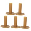 OHPHCALL 5pcs Rubber Golf Tees Durable Coffee Color Lightweight Design