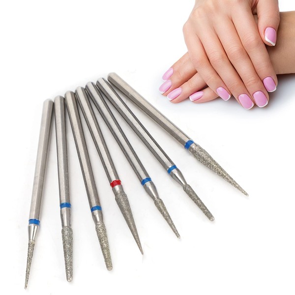 NSXAYIWE Nagelbohrer-Set, Diamant-Sand, Elektrische Nagelbohrer, Maniküre-Schleifkopf, Nagel-Bits Für Nagelstudio, Maniküre,