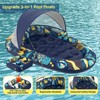 Sunikko X 3-in-1 Pool Floats with Canopy Cup Holder, Large