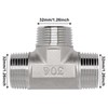 GDFYMI Tee Pipe Fitting, 1Inch Stainless Steel 3 Way Male