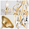 WUZUPS Crystal Candle Chandelier Pendant Flushmount Ceiling Light Modern Lighting
