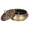 Household Brass Incense Burner Incense Burner Holders Craft Decoration (Round