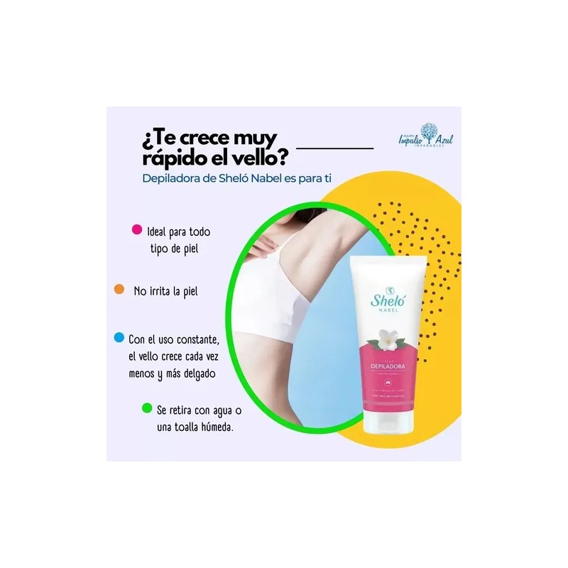 Kit Crema Depiladora + Gel Exfoliante Piel Suave Sheló Nabel