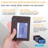 Flintronic Small Wallet, Leather, Business Card Holder with Coin Pocket