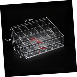 Healeved 2pcs Transparent Cosmetic Organizer Makeup Storage Box for Lipsticks Brushes Jewelry More Sturdy Ladder Display Stand for Vanity and Bathroom Use