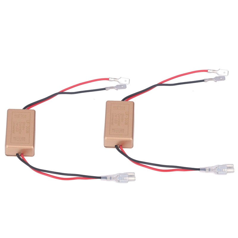 2PCS LED Strobe Controller Car Headlight Signal Light Control Flasher