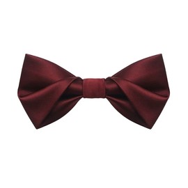 NECOTIA Brand/Luxury Bow Tie, Jacquard Weave, Transformable, Men's, One-Touch, Solid, Formal, Weddings, Parties, 9 Different Colors, Easy to Wear, wine 1