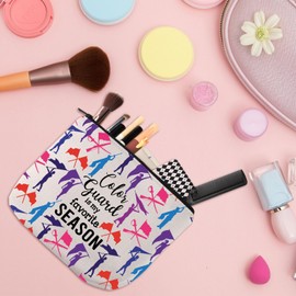 WSNANG Color Guard Cosmetic Bag Color Guard Gift Flag Gift Color Guard is my Favorite Season Zipper Pouch (Color Guard bag)