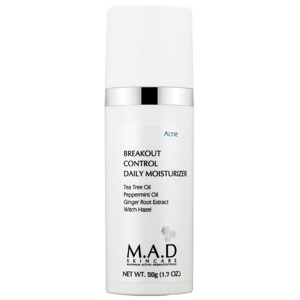 M.A.D. SkinCare. Breakout Control Daily Moisturizer, humectante de uso diario