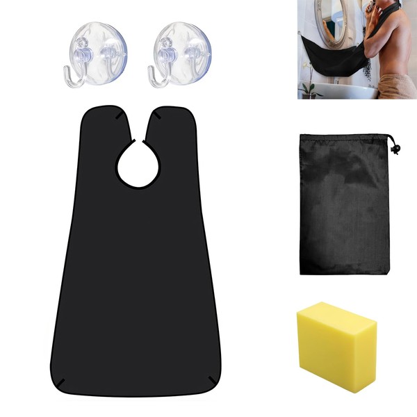 DHWEKU Beard Apron for Beard Design, Waterproof Beard Bib for