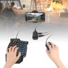 Half Hand Gaming Keyboard and Mouse Combo Laelr 35 Keys