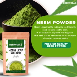 Neemveda Neem Leaf Powder - 100g (Azadirachta Indica) | Edible, Naturally Grown, Premium Quality Neem Powder
