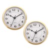 PATIKIL 3.5" 90mm Quartz Clock Insert, 2 Pcs Round Quartz
