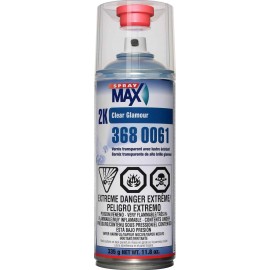 SprayMax 3680061 2K Glamour Clear Coat, 11.8 oz, High Gloss