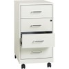 LYS 26-1/2" Mobile Storage Cabinet - 4-Drawer, White
