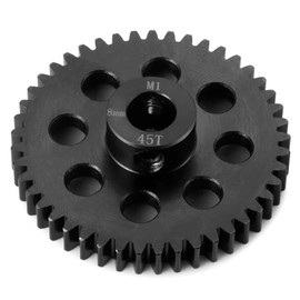 Runup CrMo Steel Mod 1 20T 45T 50T Pinion Motor Gear 8mm Bore for Tra-xxas 1/5X Maxx 8S & XRT 8S & 1/5 Series RC Car Upgrades Part (45T)