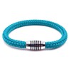 Bracelet "Aqua" made of colour-intensive paracord sailing rope with black