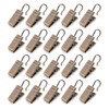 HappyHome 20pcs Curtain Clips Curtain Hooks Metal Strong Clips Curtain