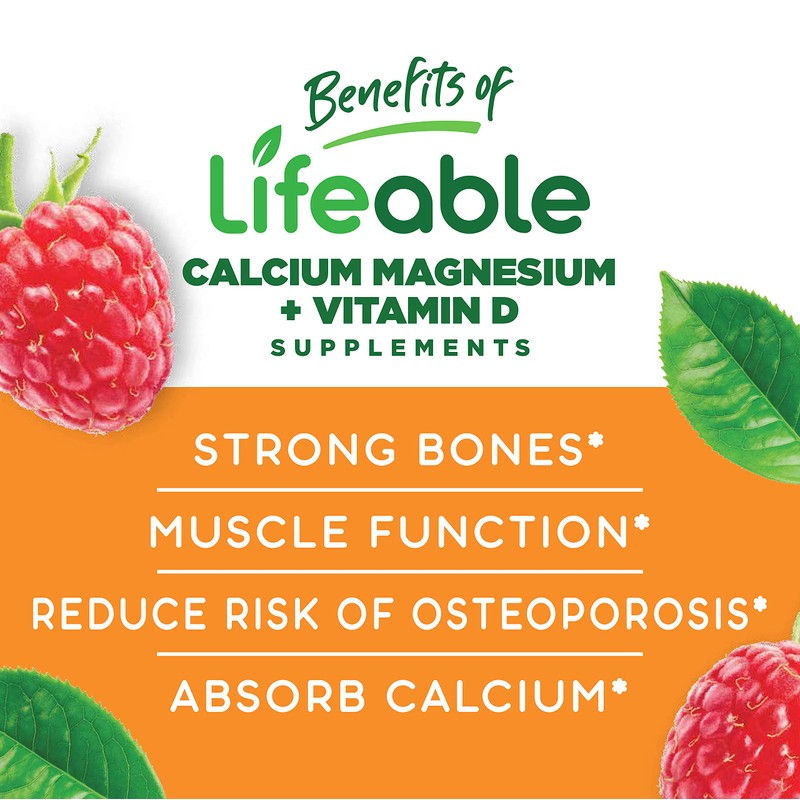 VitaWorks Lifeable Probiotic 2 Billion CFU + Calcium Magnesium, Gummies