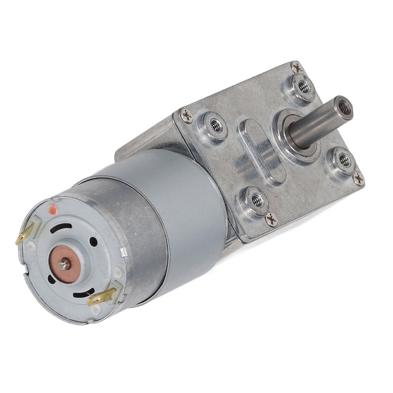 30RPM DC Worm Gear Motor Self Locking Function Rectangular Speed