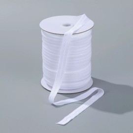 Party Ears 90 yards Elastic 1/2” White Fold Over FOE for Headband Clothing Wholesale Roll