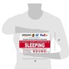 Night Shift Worker Sleeping Sign - Leave Package Sign Do