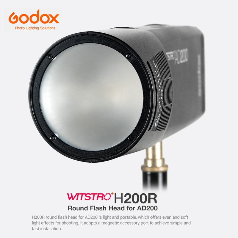 Godox H200R 200W Ring Flash Head with Spiral Flash Tube