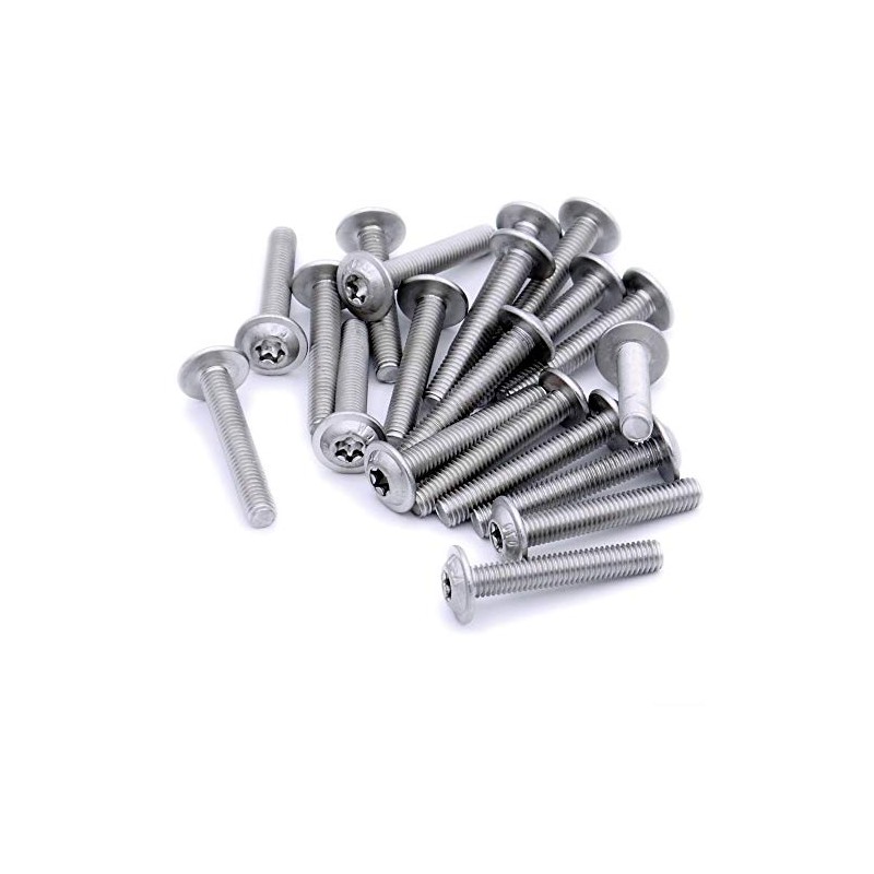 M5 (5mm x 22mm) Flanged TX Socket Button Machine Screw
