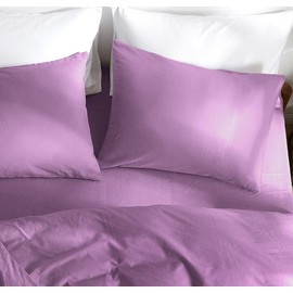 TUMEI 100% Linen Bed Pillow Cases Queen Size(25.98"×20.08") - Set of 2 Linen Standard Pillow Covers Washed Solid Color Natural Flax Soft Breathable, Caramel Queen