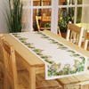 KAMACA Table Runner Spring Easter Flowers Rabbit Decor Easter Bunny