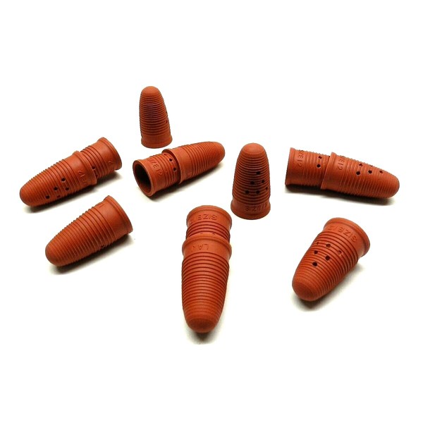 JTS Finger Cots Natural Rubber Size #12 Red Finger Pad