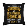Pest Control For Exterminator Pest Control Technician Killer Throw Pillow