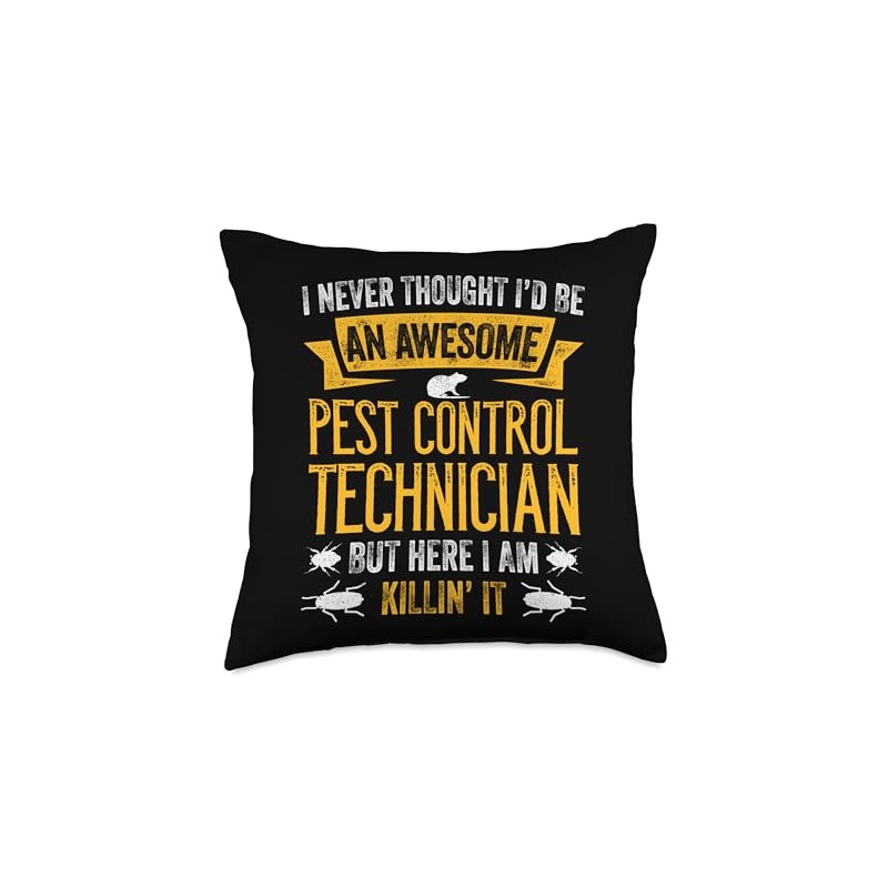 Pest Control For Exterminator Pest Control Technician Killer Throw Pillow
