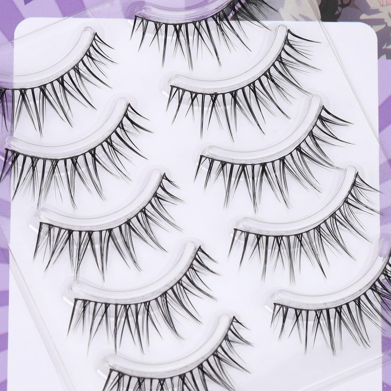 LZM False Eyelashes, Natural Bunch, False Eyelashes, 100% Handmade False