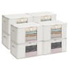 TYEERS Large Storage Bags with Zipper and Clear Window, Cotton