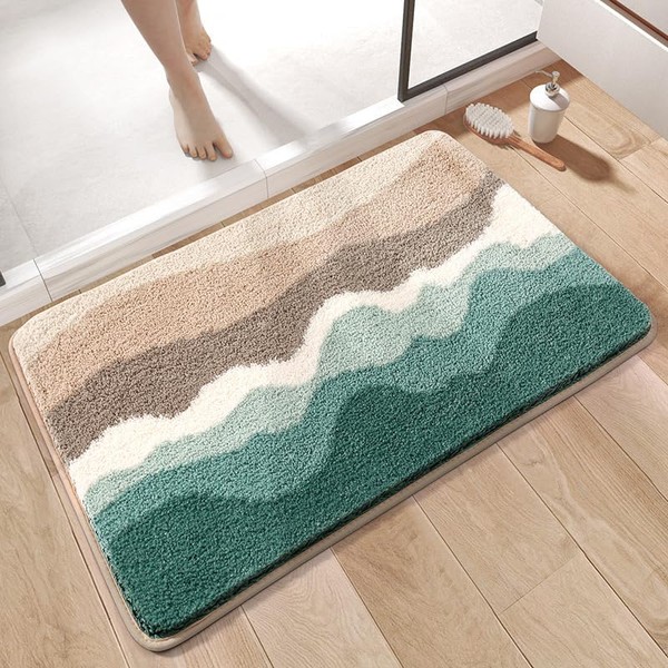 Abstract Sea Wave Beach Latch Hook Rug Kit for Adults