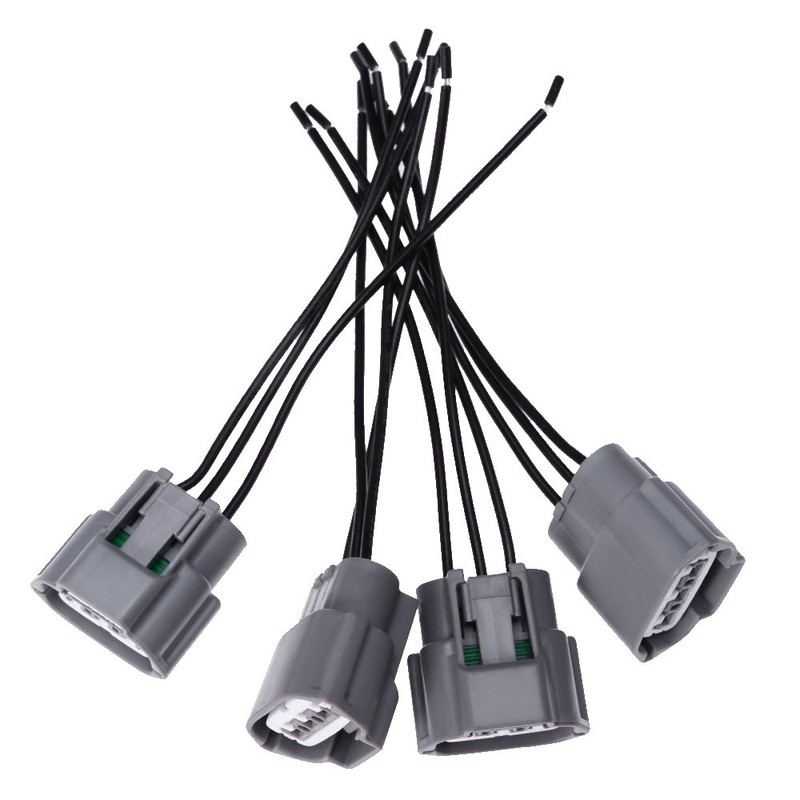 Hoypeyfiy 4pcs Ignition Coil Pack Wiring Harness Connector Replacement for