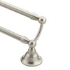 Moen Sage Collection Spot Resist Brushed Nickel 24-Inch Double-Towel Bar,