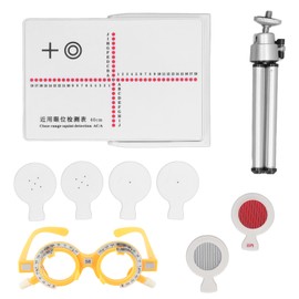 9PCS Eyeglasses Optometric Testing Tool Double Holder Accurate AC/A Phoria Strabismus Tester