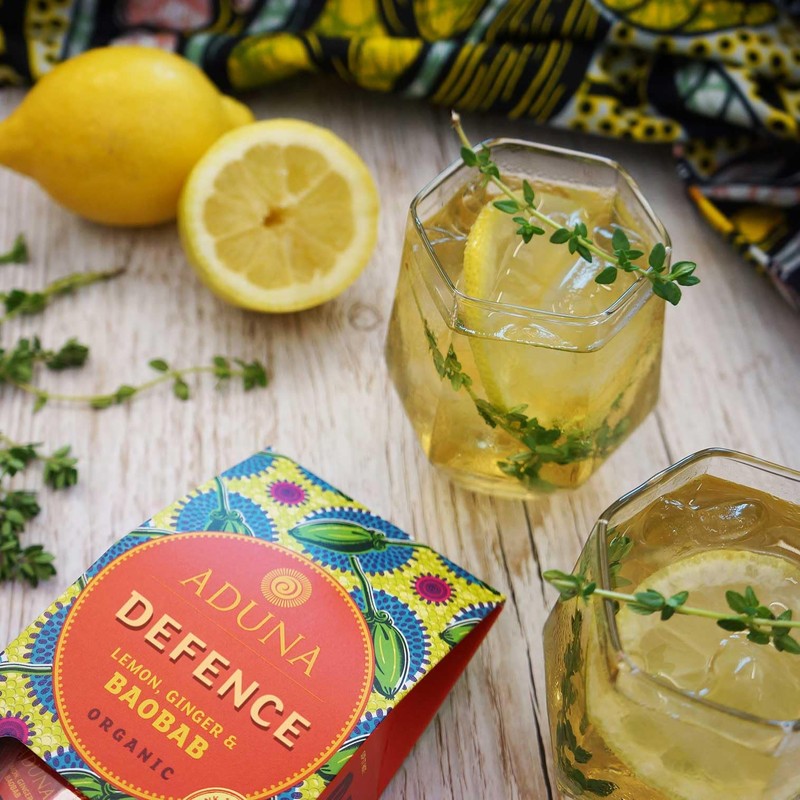 Aduna Defence African Super-Tea with Natural Baobab, Ginger & Lemon