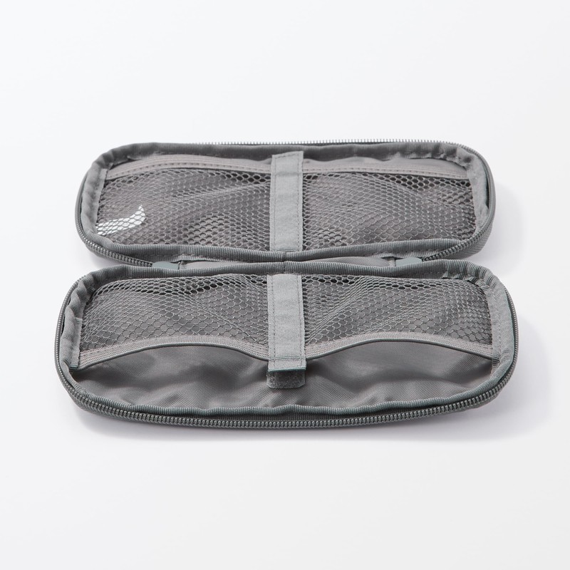 MUJI Gadget Pouch Slim, gray, One size